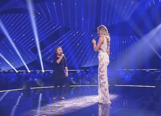 Superstjernen spør en liten jente om å synge “You Raise Me Up”. Resultatet gir publikum gåsehud!