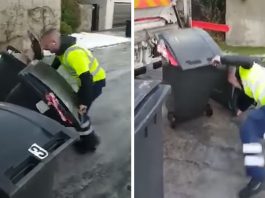 Han prøver å gjøre jobben sin, mens kollegaen ler så han griner!