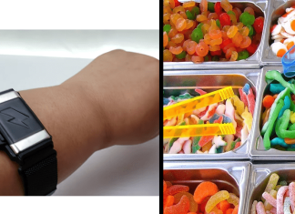Dette armbåndet gir deg støt hvis du spiser for mye godis!
